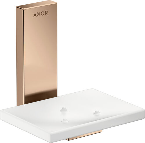 Porte-savon Axor Universal Rectangular polished red gold