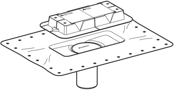 Flansch f&uuml;r Duschrinne Geberit CleanLine image number 0