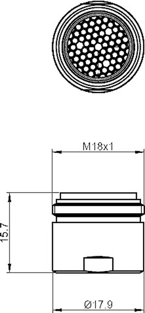Mischdüse Laufen M18 X 1-PCA verchromt image number 0