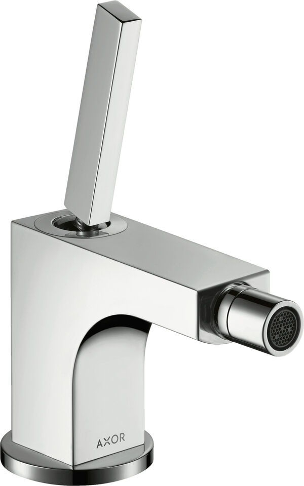 Miscelatore per bidet Axor Citterio, s 112 mm, ugello orientabile, impugnatura a leva, piletta di image number 0