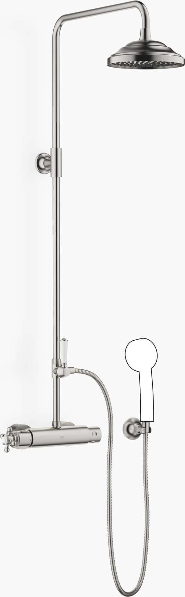 Brausethermostat mit Standbrause Dornbracht Madison platin matt image number 0