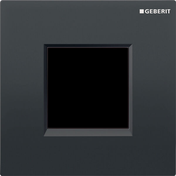 Urinoirsteuerung Geberit Typ20 square Schwarz/Glanz/Schwarz image number 0