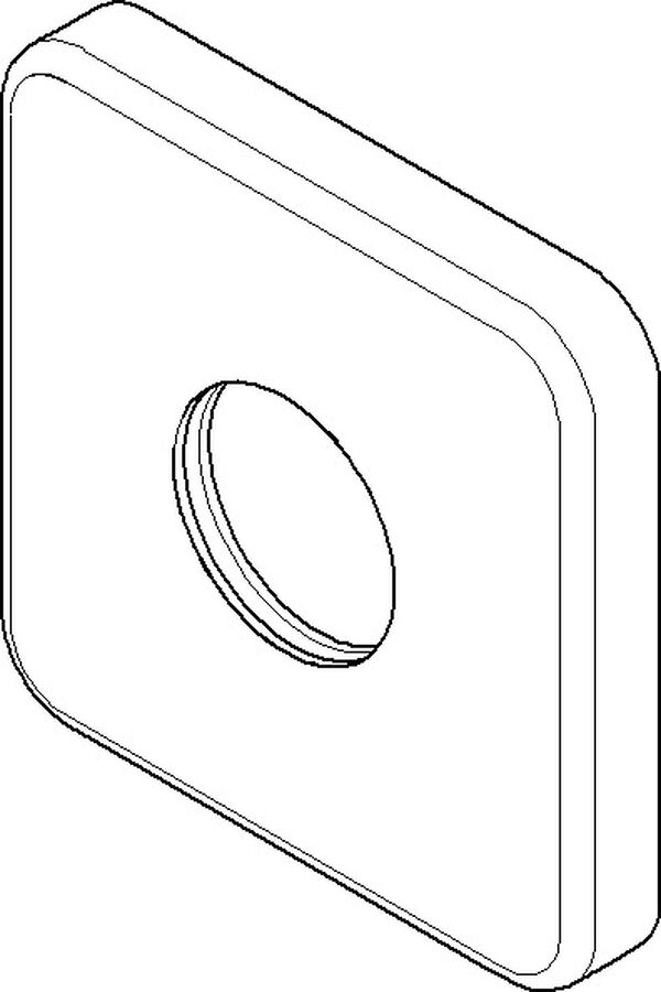 Rosette Dornbracht platin matt image number 0