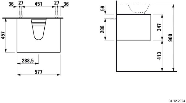 Waschtischm&ouml;bel Laufen New Classic Weiss hochglanz image number 1