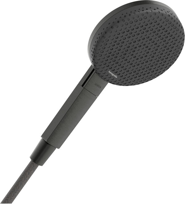 Douche &agrave; main Hansgrohe Raindance Alive Select S EcoSmart+ Brushed black chrome image number 0