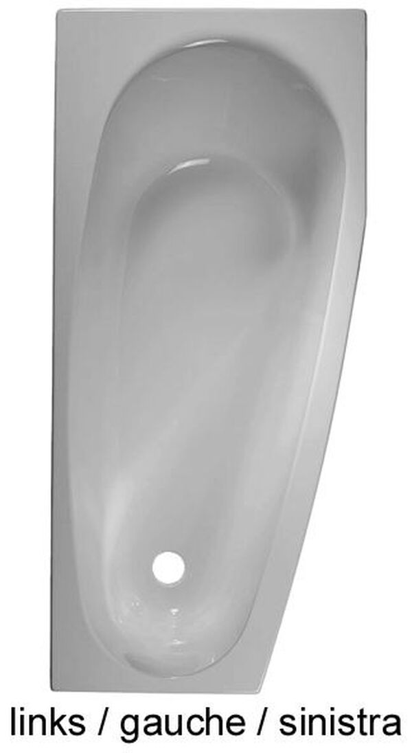 Baignoire Duscholux Piccolo 160 x 75 cm Blanc image number 0