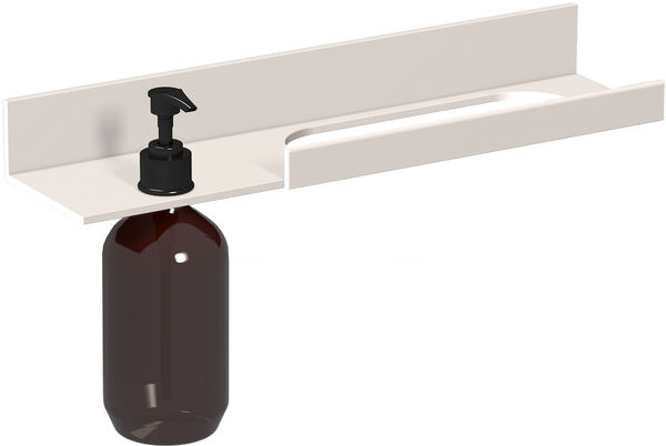 Ablage Alape Assist, Aluminium pulverbeschichtet, Wandmontage, rechteckig, 400 x 111 x 196 mm, image number 0