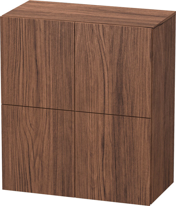 Armadietto laterale L-Cube l:70 cm, a:80 cm, p:36,3 cm 2 porte, maniglioni 1 ripiano in vetro image number 0