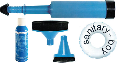 Entstopfungsgerät Sanitary-Boy Blau