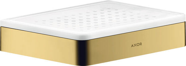 Portasapone Axor Universal Softsquare, bacinella in vetro opaco image number 0