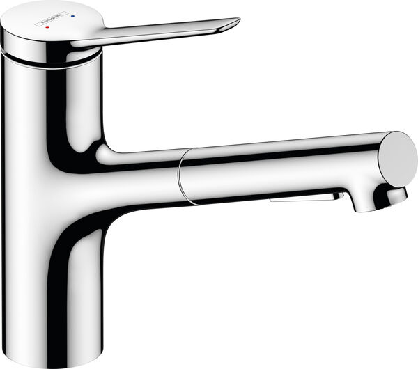 Miscelatore monocomando per lavello Hansgrohe Zesis, bocca mobile, s 219 mm, doccia estraibile, image number 0