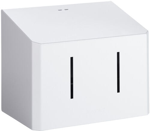 Porte-papier Hygolet Duoroll Edge Blanc mat Peint par poudrage