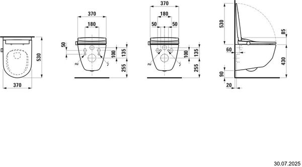 Dusch-WC Laufen Cleanet Pro Weiss image number 1