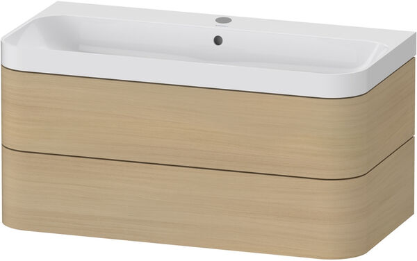 Combinazione lavabo Duravit Happy D.2 Plus, larghezza 97,5 cm, altezza 46,8 cm, profondit&agrave; 49 cm, image number 0