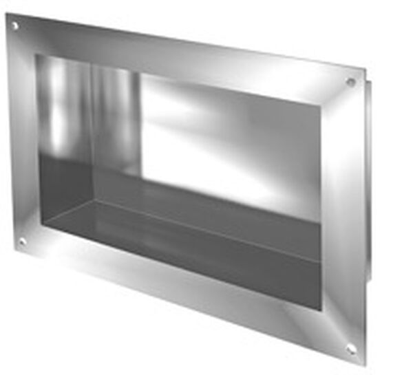 Nicchia a muro IN-BOX, tipo F larghezza 33 cm, altezza 33 cm profondità 12 cm, acciaio inox materiale di fissaggio image number 0