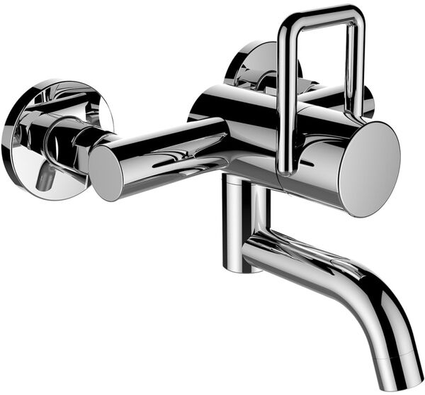 Miscelatore a parete Laufen Twin, s 175 mm, distanza 153 mm, bocca mobile, raccordi regolabili &frac12;" image number 0