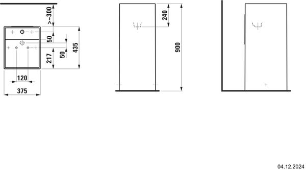 Waschtisch Laufen Kartell Standmodell 37.5 x 43.5 cm Weiss Cleaneffekt image number 1