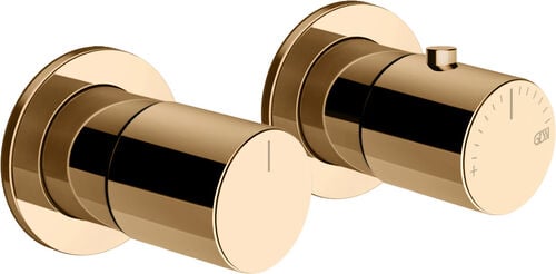 Miscelatore doccia-set di montaggio finale Gessi Habito Warm bronze PVD Unito