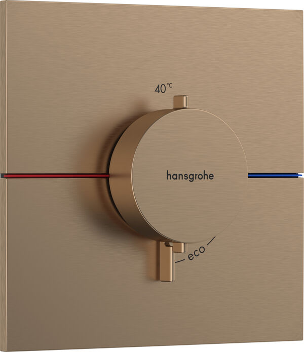 Sistema da doccia Hansgrohe Shower Select Comfort E, termostato, placca di copertura angolata, 155 image number 0