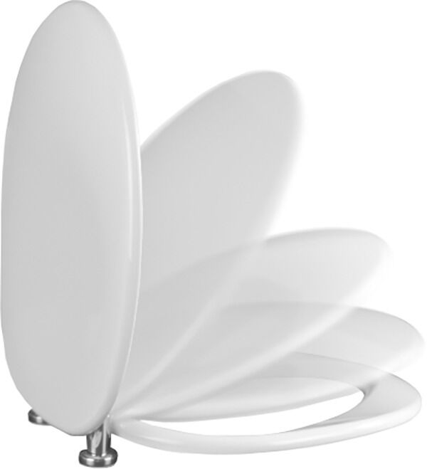 Si&egrave;ge de WC Euro Luxomat Nova avec couvercle Blanc image number 0