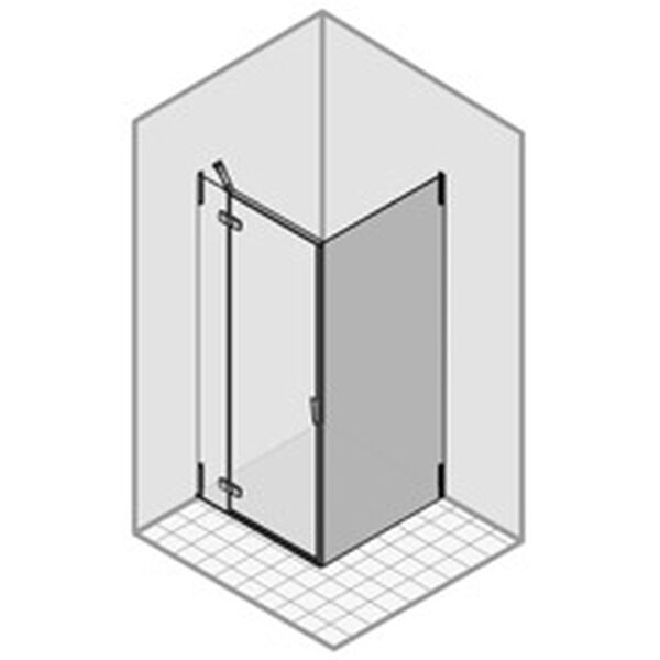 Parete laterale duka pura 5000 per porta oscillante cerniere a destra image number 0