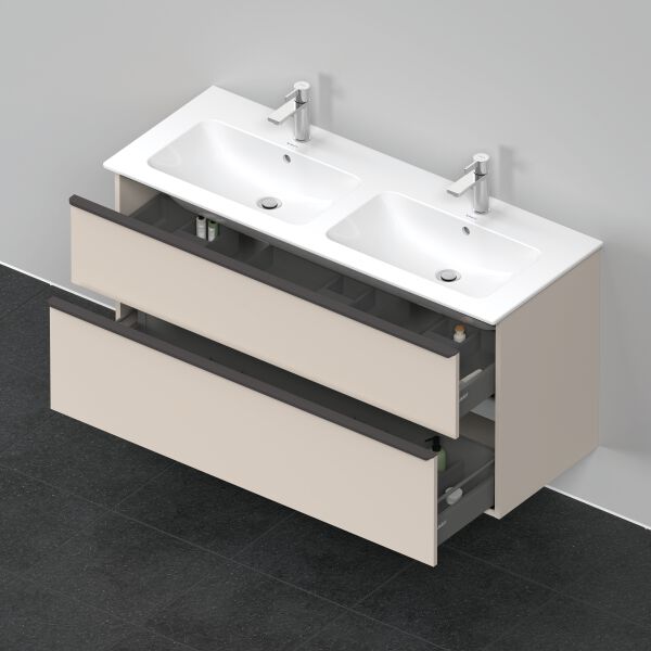 Meuble sous-lavabo Duravit D-Neo Taupe mat image number 3