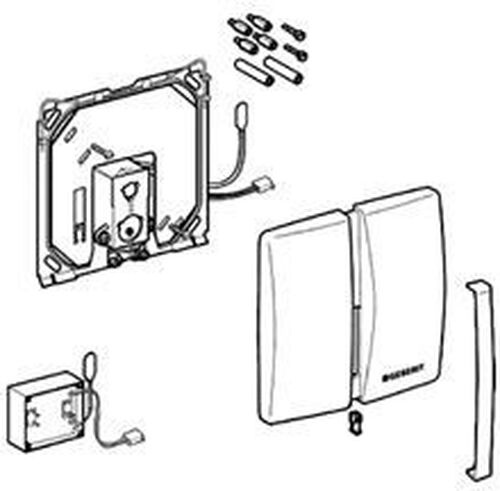 Set de transformation Geberit Chrom&eacute; mat