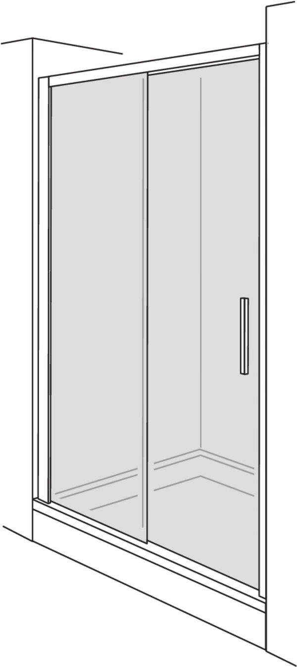 Gleittüre Alterna liva silber hochglanzeloxiert Echtglas klar image number 0