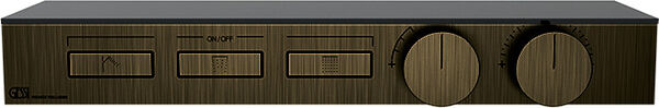 Duschsystem-Endmontageset Gessi HI-FI Shelf aged bronze image number 0