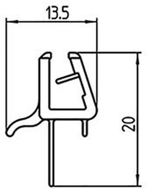 Wasserabweisprofil Duscholux