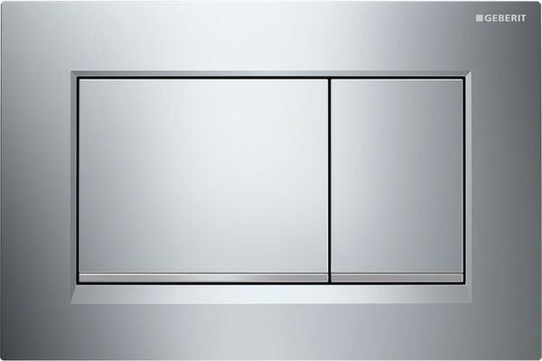 Plaque de d&eacute;clenchement Geberit Sigma20 square Brillant/Mat/Brillant image number 0