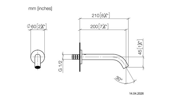 Wanneneinlauf Dornbracht Meta Standmontage &frac12;" Bronze geb&uuml;rstet image number 1