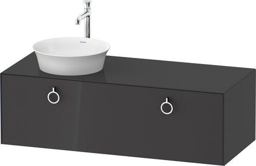 Meuble sous-lavabo Duravit White Tulip Graphite brillant