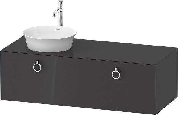 Meuble sous-lavabo Duravit White Tulip Graphite brillant image number 0