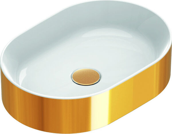 Auflegewaschtisch Catalano GoldWhite Zero 50 x 35 cm Gold optic image number 0