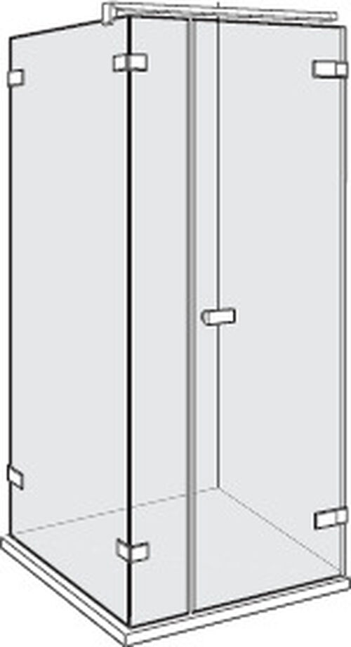 Porte battante Alterna lin.3 Finox Verre clair CareTec Pro