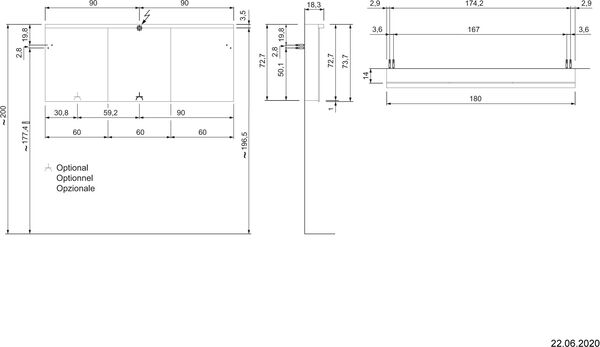 Spiegelschrank Alterna format LED plus premium weiss image number 1