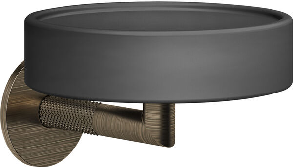 Seifenhalter Gessi Anello, Seifenablage schwarz matt, Wandmodell, Rosette rund image number 0