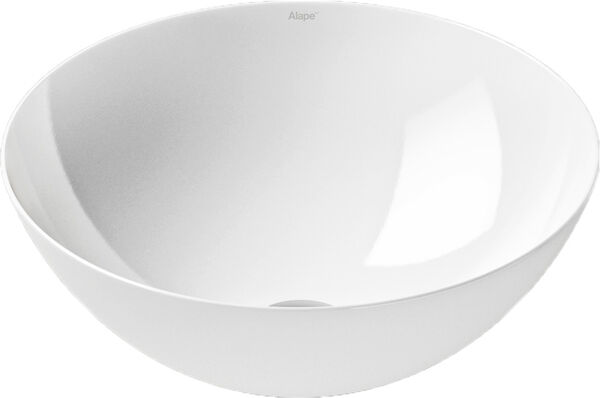 Lavabo d'appoggio SB.K360.GS d. 36 cm, altezza 12.5 cm zoccolo ad anello e piletta con placca cromati image number 0