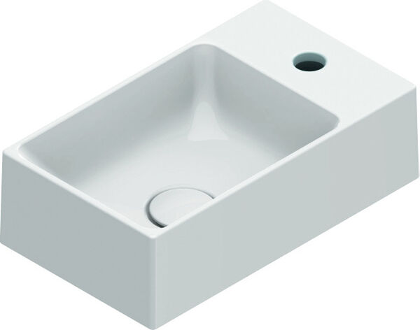 Handwaschbecken Alterna elena 40 x 23 cm Weiss Cleaneffekt image number 0