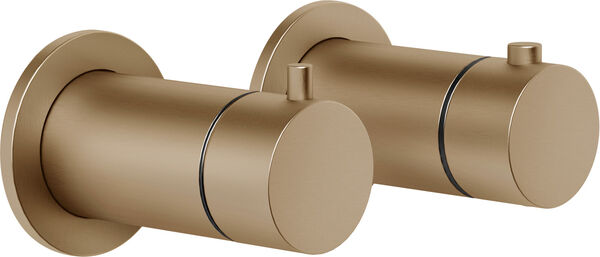 Duschenmischer Endmontageset Gessi Anello / Ingranaggio Warm steel brushed image number 0