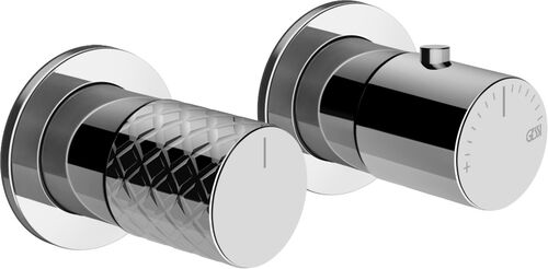 Miscelatore doccia-set di montaggio finale Gessi Habito Cromato intreccio