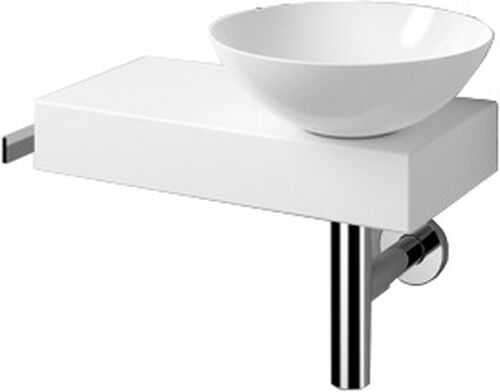 Waschbeckenkombination Alape Piccolo Novo 55.5 x 32 cm Weiss