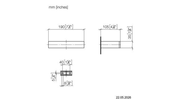 Handtuchring Dornbracht Mem / Cyo Dark platinum matt image number 1