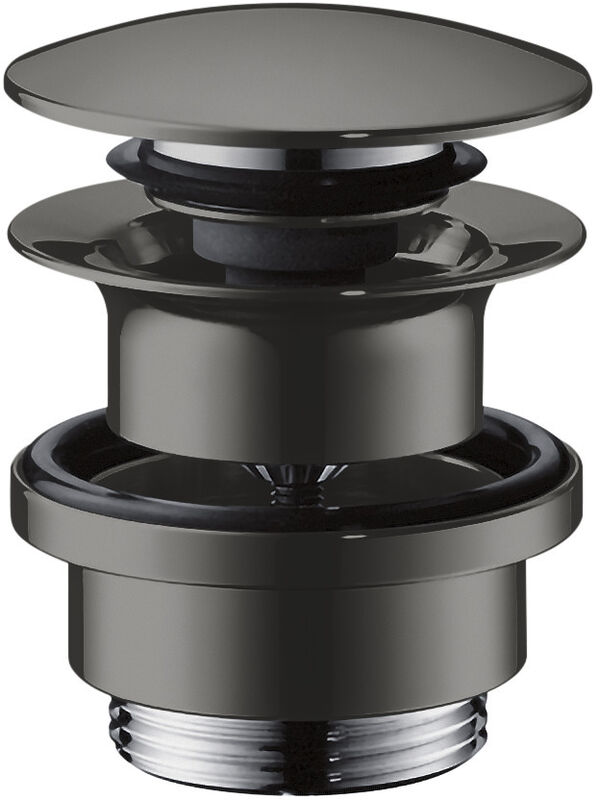 Soupape d'écoulement Axor push-open 1¼" Polished black chrom image number 0