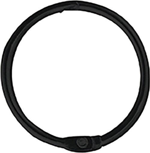 Anneaux pour rideaux Spirella Ringo small Noir mat