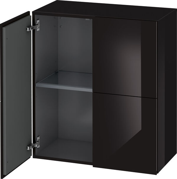 Seitenschrank L-Cube schwarz hochglanz image number 0
