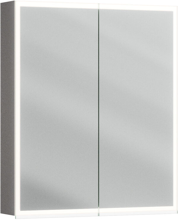 Armoire de toilette Alterna luuna LED plus avec &eacute;clairage inf&eacute;rieur/sup&eacute;rieur Titanio doha Couleur de lumi&egrave;re r&eacute;glable en continu 2700-6500 K image number 0