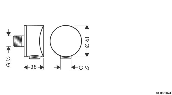 Coude de raccordement Fixfit S Blanc mat image number 1
