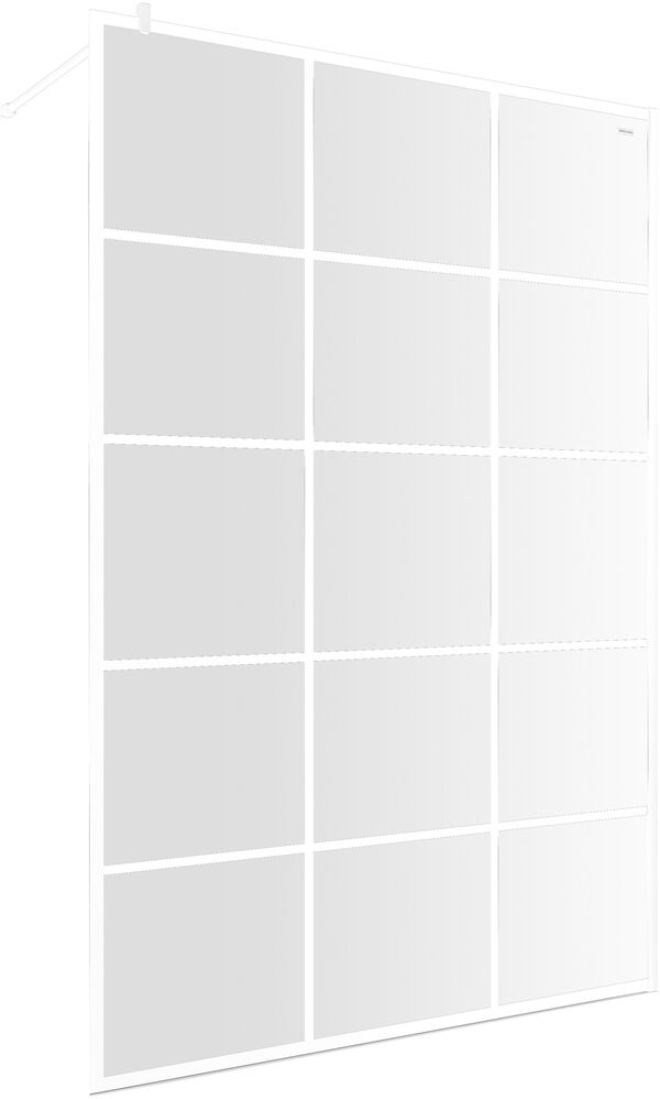 Paroi latérale à pose libre Duscholux Bella Vita 3 Walk-in blanc mat Verre clair CareTec Pro image number 0